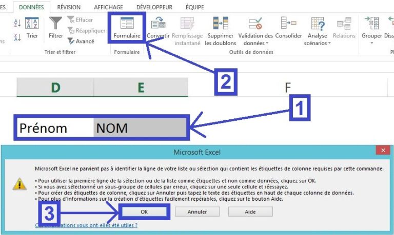 Cr Er Un Formulaire De Saisie Personnalis Sur Excel Sans Userform Ni