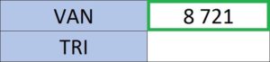 Calculer la VAN et le TRI (Valeur Actuelle Nette et Taux de Rendement Interne)