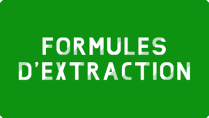 Formules d'extraction