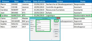 Créer un formulaire de saisie personnalisé sur Excel