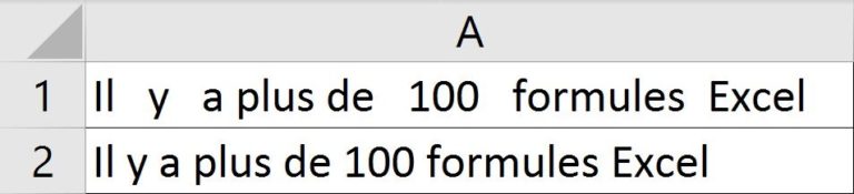 La Formule SUPPRESPACE - Apprendre Excel